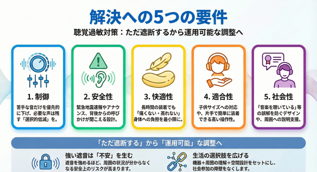 解決への5つの要件